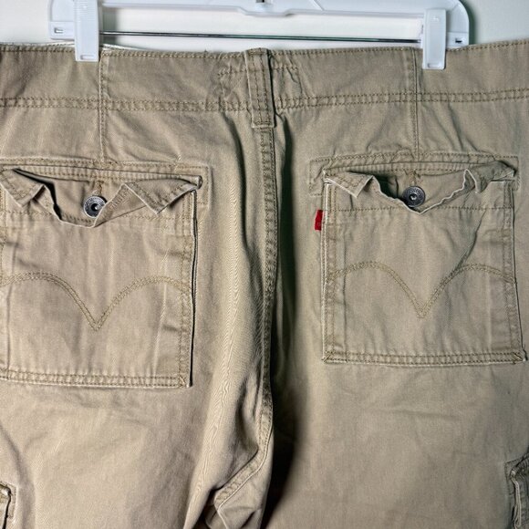 Levi's Red Tag Cargo Shorts, Tan/Khaki Sz 38 Men's - Picture 6 of 11